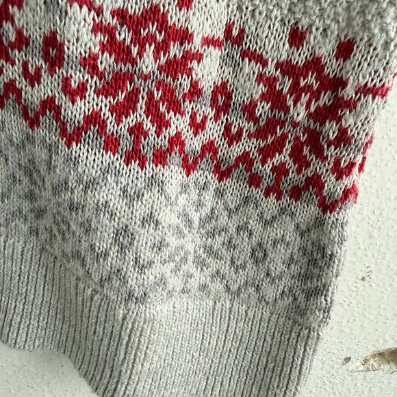 Christoph & Banks Cardinal Sweater Fair Isle Nordic Winter Knit Holiday Womens L - Picture 6 of 9